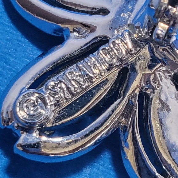 Vintage Sarah Coventry flower design bracelet,earrings,brooch set - Picture 5 of 7